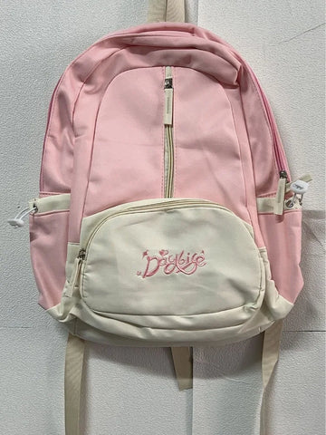 Qfdian Patchwork Contrast Color Preppy Zipper Backpack Sweet Y2k Aesthetic Chic Fashion Backpacks High-capacity Casual Schoolbags Women
